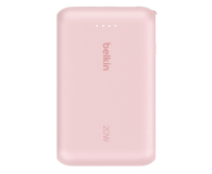 Belkin Powerbank 10 000 mAh, 20W, wbudowany kabel USB-C, róż - 1330462 - zdjęcie 3